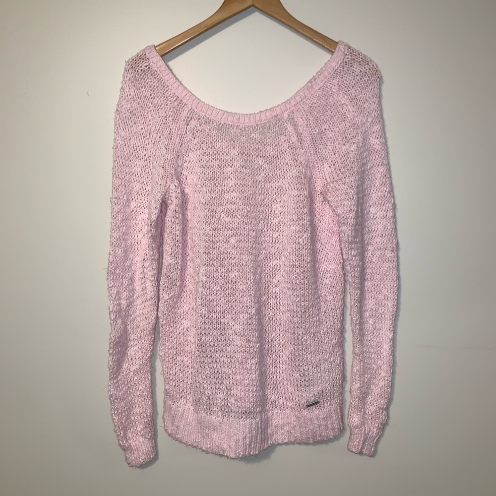 Open knit sweater